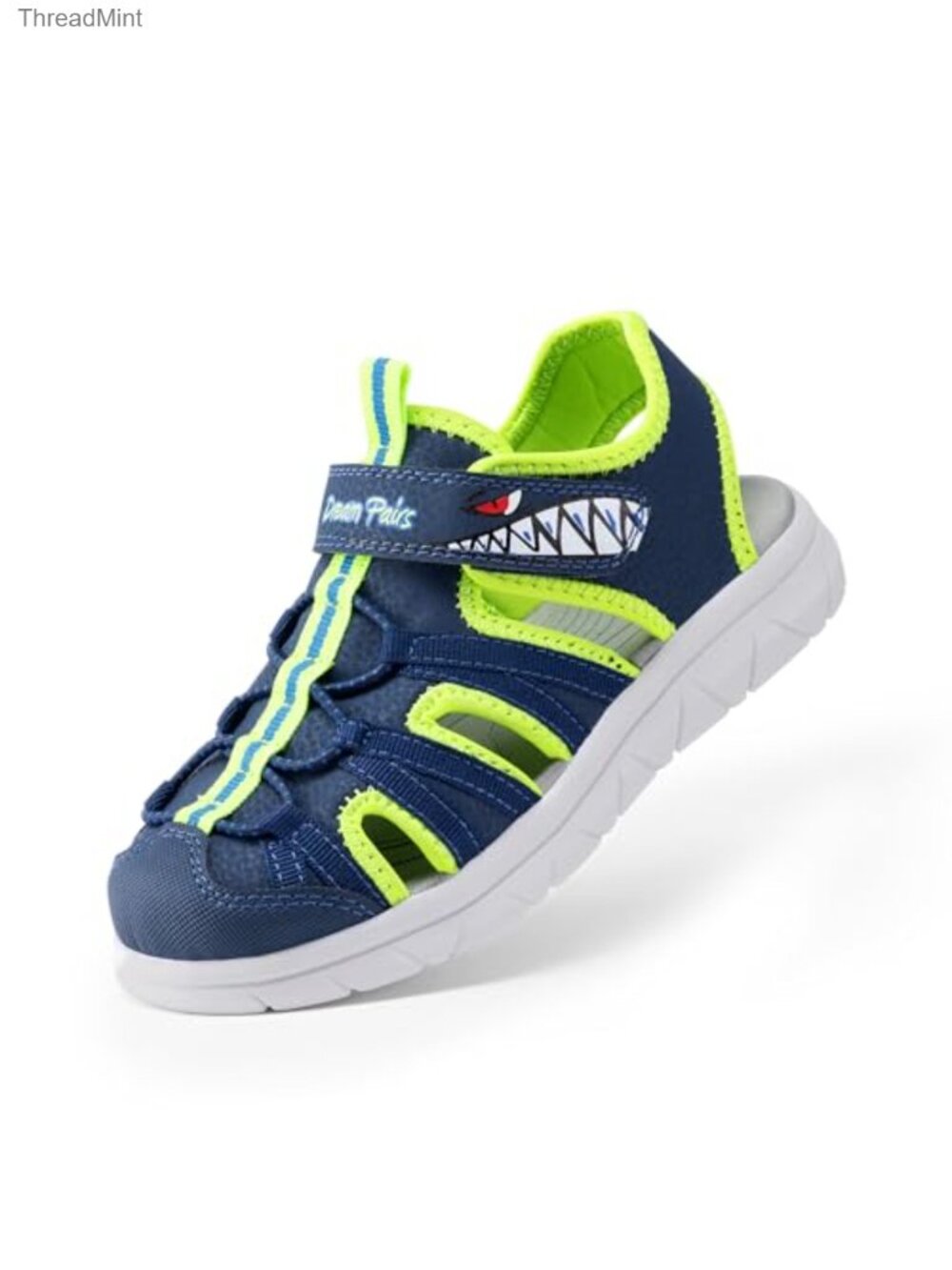 Girls Summer Athletic Sandals Closed Toe Hook & Loop Lightweight